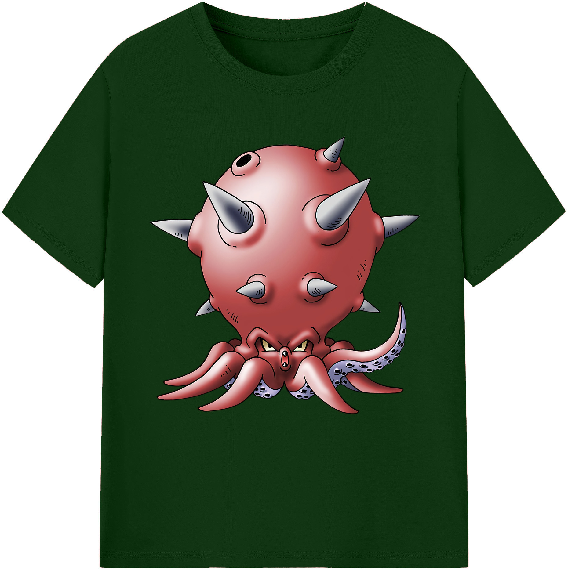 （画像用） ドラゴンクエスト Doragon Kuesuto Dragon Quest 綿100％半袖Tシャツ（フロントプリント）